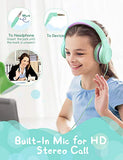 Mpow CH6 [2019 New Version] Kids Headphones Over-Ear/On-Ear, HD Sound Sharing Function Headphones for Children Boys Girls, Volume Limited Safe Foldable Headset w/Mic for School/PC/Cellphone