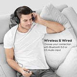 Active Noise Cancelling Headphones, Boltune Bluetooth 5.0 Over Ear Wireless Headphones with Mic Deep Bass, Comfortable Protein Earpads 30H Playtime for Travel Work TV PC Cellphone