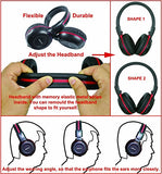 3 Pack of DVD Wireless Headphones, Car Kids Headphones, IR Headphones for Car Entertainment System, Wireless IR Headphones with Dual Channel