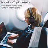 Active Noise Cancelling Headphones, Boltune Bluetooth 5.0 Over Ear Wireless Headphones with Mic Deep Bass, Comfortable Protein Earpads 30H Playtime for Travel Work TV PC Cellphone