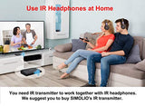 4 Pack of DVD Wireless Headphones, Car Kids Headphones, IR Headphones for Car Entertainment System, Wireless IR Headphones with Dual Channel