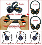 4 Pack of DVD Wireless Headphones, Car Kids Headphones, IR Headphones for Car Entertainment System, Wireless IR Headphones with Dual Channel